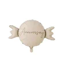 Globos mates lindos, osos de peluche, globos de aire caliente con forma de avión y coche, pasteles con forma de dinosaurio, formas de caramelo, adecuados para fiestas de cumpleaños, San Valentín, bodas y compromisos, duchas, aniversarios, Acción de Gracias y carnaval, artículos de decoración de globos para fiestas de cumpleaños de Navidad y carnaval - multicolor - Ver 19