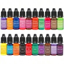 20 Colors X 10ml High Concentrated Aromatherapy Candle Liquid Dye For DIY Handmade Soap Coloring - Brown - View 7