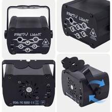 Party Lights DJ Disco Lights, Multi-Mode Voice Activated Laser Lights Flash Stage Lights Projectors Suitable For Home Indoor And Outdoor Parties Birthday Decorations Club Dance Karaoke Halloween Christmas Shows - Ambient Party Light - View 10
