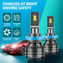 Roadsun 2入組 H1 H7 H11 9005 9006 H4 LED頭燈燈泡，42000流明 250瓦 6000K 外接驅動器，高功率CSP芯片，CANBUS，無錯誤，600％亮度，易於安裝，即插即用