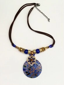 1 pezzo di moda bohémien perline di vetro regalo del festival Collana donna a catena collarbone