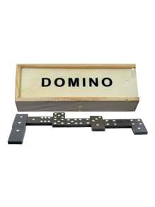 Domino madera rustico calidad - Negro - Ver 2
