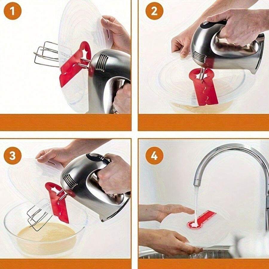 1pc, Mixer Splatter Guard For Kitchen Hand Mixer, Splatter Screen For