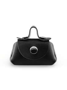 1pc Openable Dollhouse Miniature Metal Handbag : 1/6 1/12 Miniature Realistic Shoulder Bag Home Decoration Model Bjd Doll Dressing Accessory