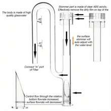 Clear Glass Lily Pipe Outflow And Skimmer Inflow With Suction Cup 13mm 17mm For Aquarium Planted Fish Tank Aquatic Filter System - Clear - View 4