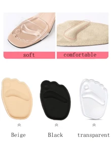 Anti-Pain Soft Forefoot Insole Half Pad For Women High Heel Shoes, Silicone Gel Shoe Inserts