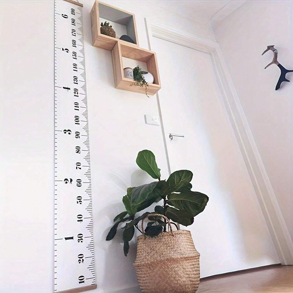 Pegatina De Medición De Crecimiento Para Pared - Regla De 0 A 200 Cm, Transparente E Impermeable | Para Niños, Guardería Y Hogar
