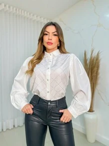 Women Blouses - trắng - Xem 3