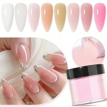 1 Bột Pha Lê Khỏa Thân Acrylic Móng Bột Mở Rộng Xây Dựng Thiết Kế Họa Tiết Khắc Chấm Bột Móng Tay Quyến Rũ Móng Tay Nghệ Thuật Trang Trí - Nhiều màu - Xem 7