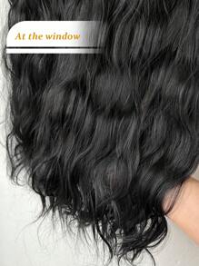 3pcs 22-Inch Natural Wave Clip-In Hair Extensions, Heat Resistant Synthetic Fiber, Suitable For Women And Girls For Party And Daily Use - Black - View 8