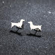1 Chó Dachshund Bông Tai Thú Cưng Đáng Yêu Động Vật Tai Dành Cho Nữ Ban Đầu Thời Trang Bộ Trang Sức Dễ Thương Hàng Ngày Quà Tặng - 489 - Xem 3