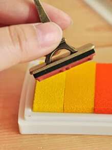 6pcs/2pcs Set Multi-Color Rainbow Washable Fingerprint Ink Pad, Craft Ink Pad Suitable For Paper, Wood, Fabric, 24 Colors Random