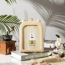 Marco de fotos rectangular simple y lindo de dibujos animados con corona de 7 pulgadas - Multicolor - Ver 5