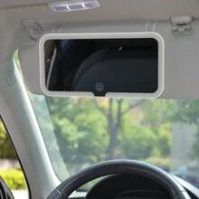 Gương trang điểm LED gắn trên ô tô Gương che nắng có chức năng chiếu sáng và bảo vệ mắt 3 màu, Gương mỹ phẩm cầm tay, Ngày của Cha/Ngày của Mẹ/Quà tặng sinh nhật - trắng - Xem 3
