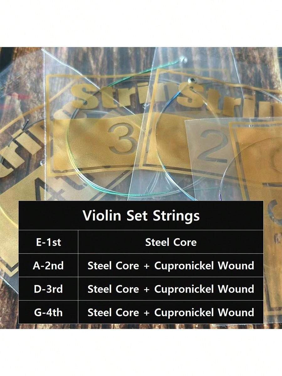 Violin Strings Universal Full Set (GDAE) Stainless Steel Core