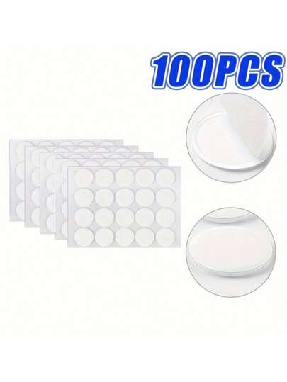 Double-Sided Adhesive Dots Sticky Tack Removable Poster Putty Clear Round Reusable Mounting Stickers Transparent Tacky Glue Tape For Wall Hanging Pictures Balloon