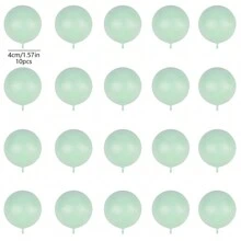 10PCS Balls Cake Topper Boho Grass Cake Topper White Gold  Balls Happy Birthday Cake Decorations For Wedding Party - Green - View 10