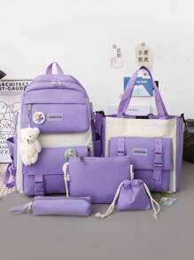 Multineos Comercial Women Functional Backpacks - Purple - View 2
