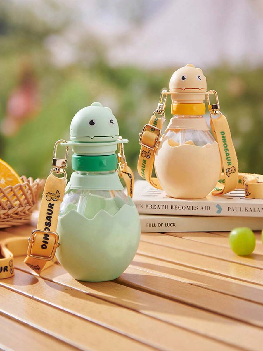 1pc Portable Anti-Choking Water Bottle, Plastic Water Drinking Tool - Multicolor - View 1