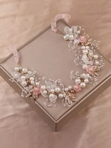 Flower Decor Bridal Hair Band Boho