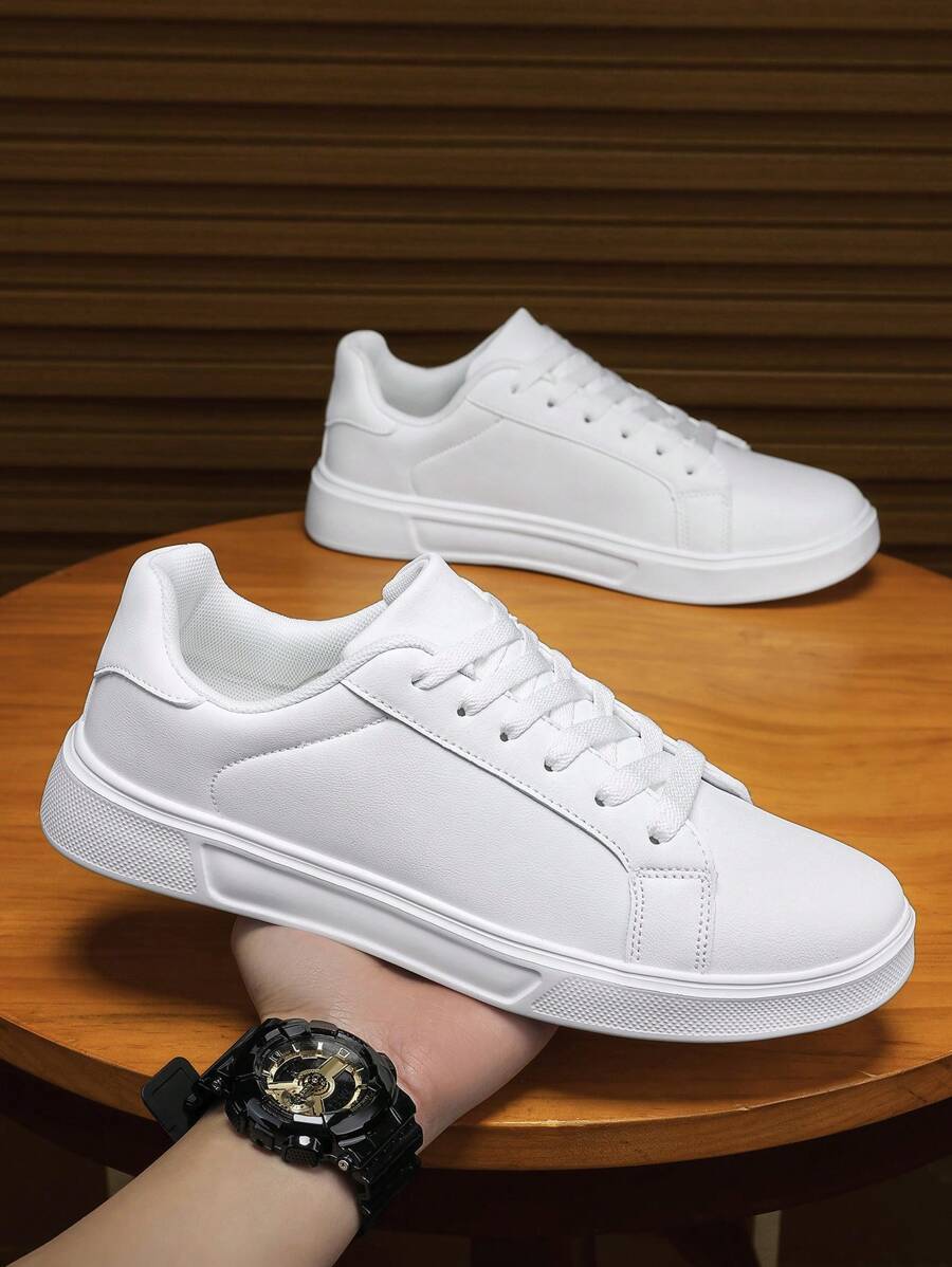 Zapatillas blancas transpirables para hombre en verano, zapatos deportivos casuales y versátiles de moda, adecuados tanto para hombres como para mujeres