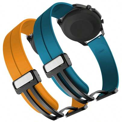20mm 22mm Sports Fashionable Smart Watch Band, Compatible With Samsung Galaxy Watch 7 SE 6 5 PRO 4 3 41MM 45MM Active 2 S3, Silicone Strap, Compatible With Huawei Watch GT 5 4 3 2 2E, Vivoactive 4, Compatible With Redmi Watch 5 Active/5 Lite, Unisex
