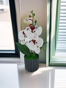 1 件人造蝴蝶兰盆栽植物，情人节礼物 - 彩色 - 查看 5