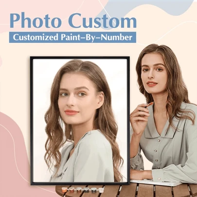 [Anpassad] 1 st Anpassad gör-det-själv måla efter siffror Foto Anpassade djur Familj färgläggning efter siffror Gör-det-själv-present 40x70cm/16x28tum utan ram 24färger