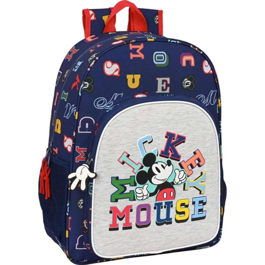 33 CM ADAPTABLE BACKPACK MICKEY MOUSE CAR "ONLY ONE" - Officially Licensed Favorite Characters Durable And Resistant Backpack - Colorful And Attractive Design - Officially Licensed Favorite Characters Spacious And Functional - Ideal Backpack For Boys And Girls - 彩色 - 查看 1