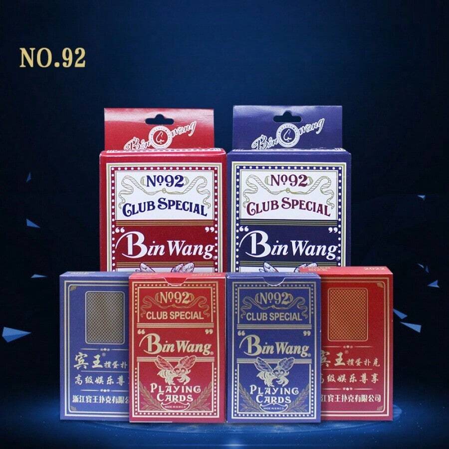 Bộ bài Poker dành cho giải đấu trò chơi bài Guandan, Bingwang, 92 trò chơi hoặc trò chơi chủ nhà và các tính năng chống gian lận - Màu xanh lam - Xem 1