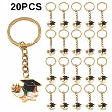 20个/10个装 男女通用毕业礼物 毕业帽钥匙扣/链，合金材质，励志文字，适合七月毕业季、返校礼物、毕业派对小礼物、背包装饰、手机/车钥匙扣、教师节礼物、送给闺蜜的礼物、学生/老师/同学纪念品、汽车配件包挂饰、可爱哥特风Y2K包包配件挂绳带证件套、汽车配件包挂饰、圣诞节汽车礼物、姐妹礼物创意 - 彩色 - 查看 11