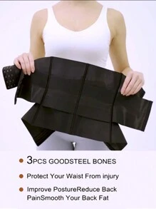 束腰訓練器腹部包覆，前扣腹部控制收腰帶束腰帶，女士內衣和塑身衣，適用於運動