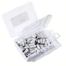 50pcs/Box 3mm Nail Sanding Bands - 80/120/180/240 Grit - Mini Nail Drill Bits, Suitable For Manicure And Pedicure - Multicolor - View 8