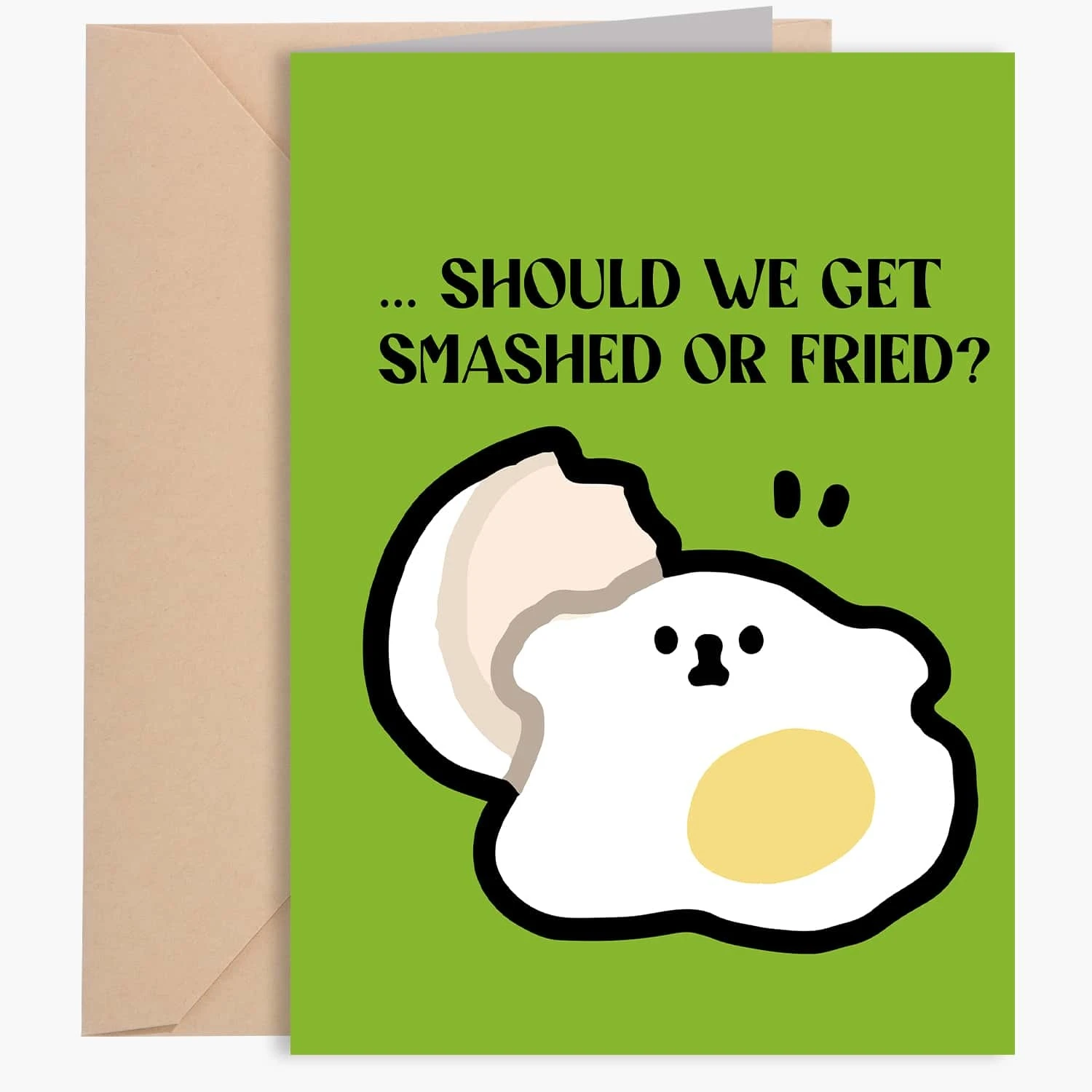 1pc Funny Bachelor Party Series Card With Khaki Envelope And Easy Peel