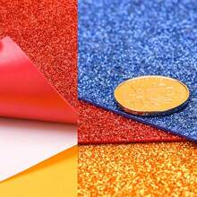 A4 Glitter Foam Sheet Sparkles Self Adhesive Sticky A4 Back Paper 10-Pack,School Supplies,Back To School