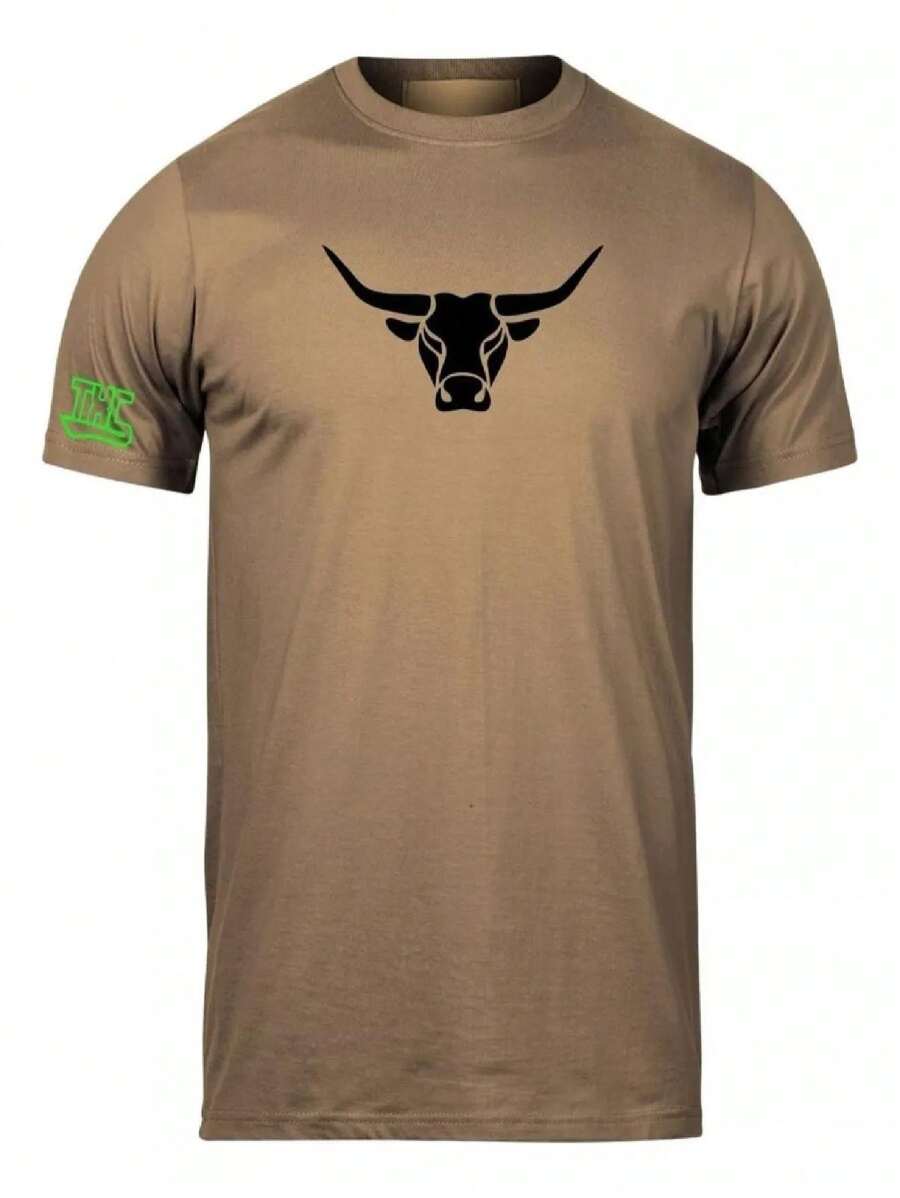 Men T-Shirts - 鏽棕色 - 查看 1