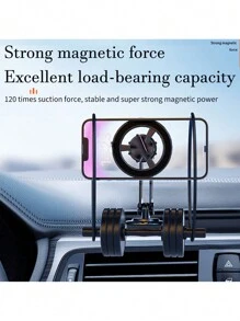 2024 Nouvelle arrivée Support de téléphone pour voiture magnétique en métal complet d'alliage d'avion fort magnétique universel de rotation de 360 ​​° multi-articulaire pour la navigation, cadeau pratique pour les hommes et les femmes. Idéal pour la maison, les affaires et diverses situations. - Noir - Voir 5