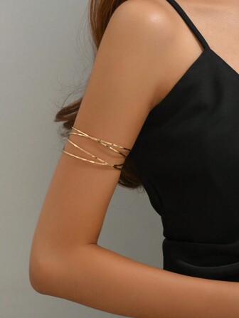 1 szt. Metalowa czterorzędowa rzeźbiona bransoletka ze skrzyżowanymi bransoletkami dla kobiet, idealna na randki, wakacje, imprezy, festiwal muzyczny, prezent na dzień matki