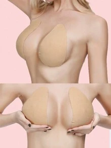 1pair Invisible Breast Lift Tape, Silicone Self-Adhesive Push Up Nipple Covers