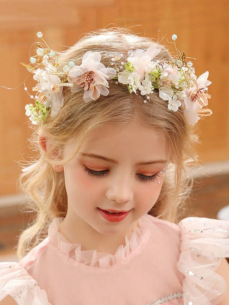 Flower Decor Bridal Hair Band Boho
