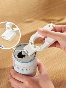 1pc Multifunctional Magnetic Bottle Opener, Screw Cap Tightening Wrench, Can Opener,Beer,Can Opener - White - View 8