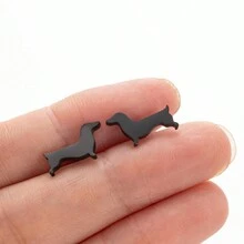 1 Chó Dachshund Bông Tai Thú Cưng Đáng Yêu Động Vật Tai Dành Cho Nữ Ban Đầu Thời Trang Bộ Trang Sức Dễ Thương Hàng Ngày Quà Tặng - 489 - Xem 6