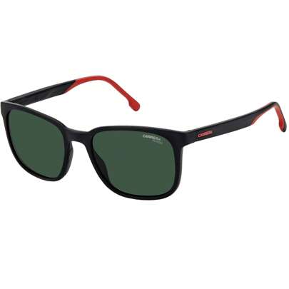 Men's 8046/S Matte Black Frame Green Polarized Lens Sunglasses