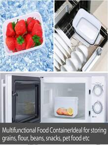 Juego de 15 Recipientes Herméticos para Almacenar Alimentos,  Contenedores para Alimentos, Sin BPA, Organización de Cocina y Alacena Recipientes de Plástico, con Etiquetas y Marcador - 15 Piezas - Ver 8