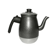 Bule para café Aluminio 1,5L  cores: craqueado, amarelo, azul, rosa e preto pintadinho - Craqueado - Visão 2