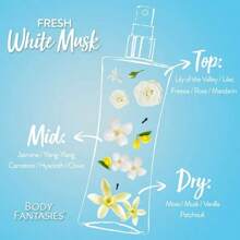 Body Fantasies Fresh White Musk Fragrance Body Spray 8oz - Floral - View 2
