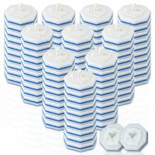 10/100 Số lần nạp lại bàn chải nhà vệ sinh nâng cấp hình bát giác dùng một lần, được sử dụng để làm sạch nhà vệ sinh, chất tẩy rửa nhà vệ sinh, chà bong bóng, nạp lại giấy vệ sinh, miếng làm sạch nhà vệ sinh - Xanh và trắng - Xem 2