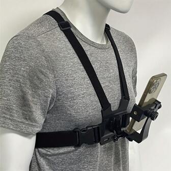 1pc Sports Camera Chest Strap, Mobile Phone Live Shooting Chest Fixed Brace, Riding Shooting Accessories