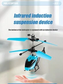 Christmas Decoration 1pc Remote Control Helicopter Flying Toys, 2.5 Channel High Low Flight Suspension Induction Helicopter, Mini RC Helicopter Rechargeable Light Suspended Helicopter,Back To School