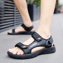 Giày thể thao nam mùa hè thoáng mát & thoải mái, phong cách cá nhân hóa, chống trượt & ổn định, giày đi biển ngoài trời cho thanh thiếu niên - màu đen - Xem 5